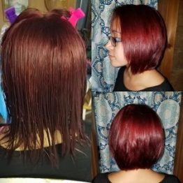 red purple hair columbia SC at Gore Salon