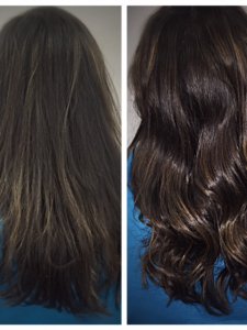 brunette hair transformation Gore Salon Lauren