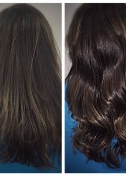 brunette hair transformation Gore Salon Lauren