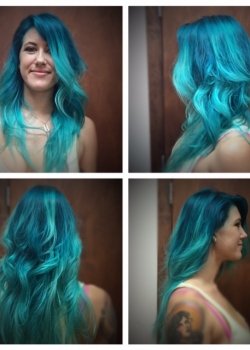 mermaid hair Lauren Gore Salon