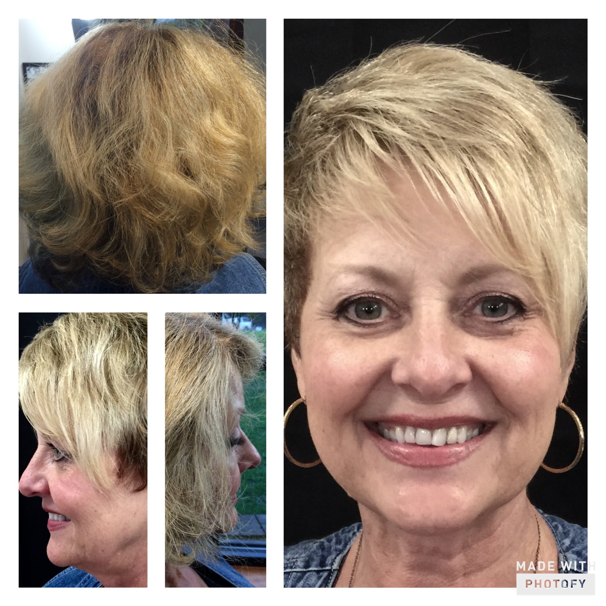 Before and After Corinne by Howard at Gore Salon