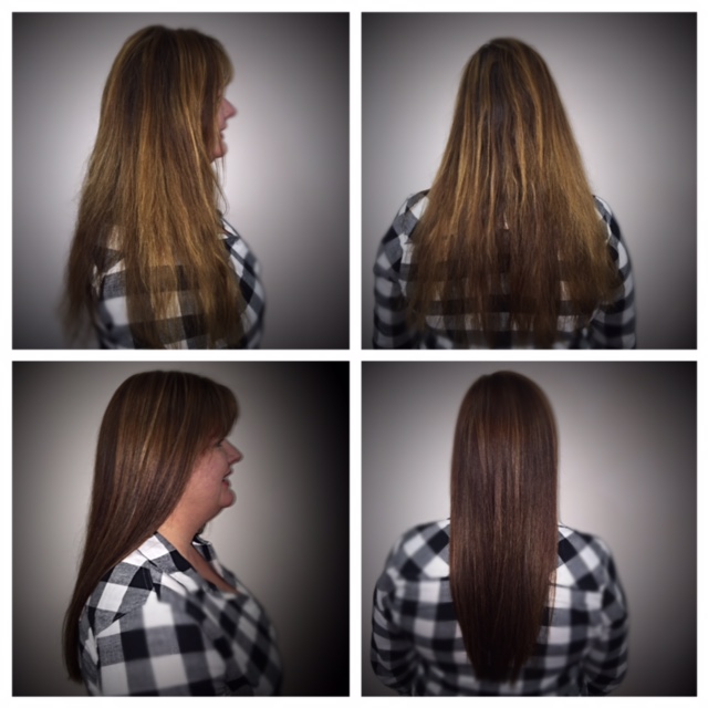 brunette hair color Lauren Gore Salon