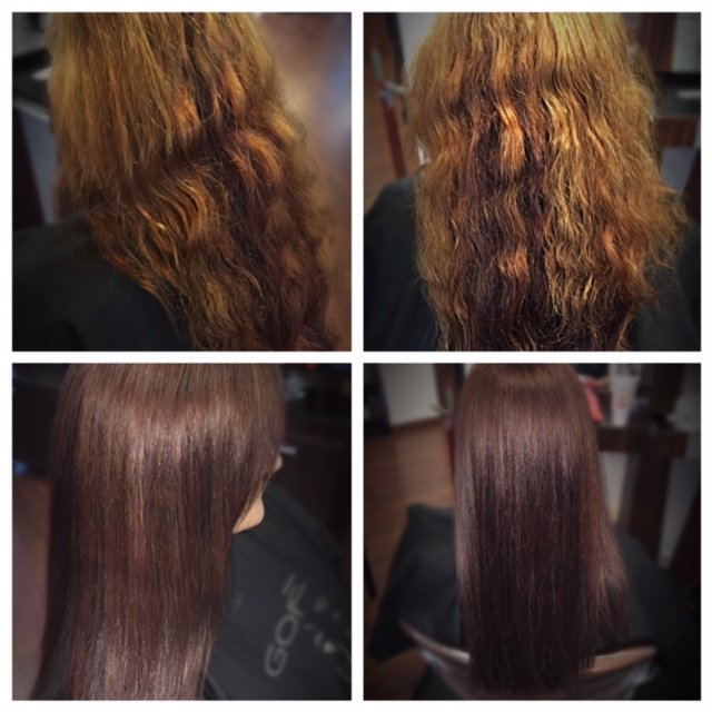 hair color and smoothing by Lauren at Gore