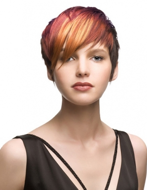 ladies-hairstyle-colour-cut-short-new-year